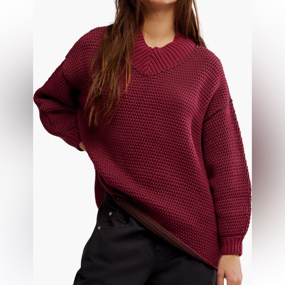 FREE PEOPLE MAISIE SWEATER TOP SIZE M L MSRP $148.00 NWT